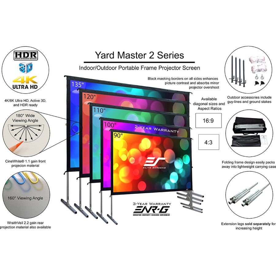 Elite Screens Yard Master 2 Oms135H2