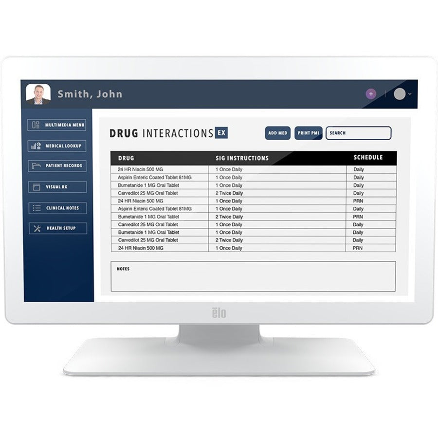 Elo 2203LM Medical Grade Touchscreen Monitor with DICOM Certification E381048