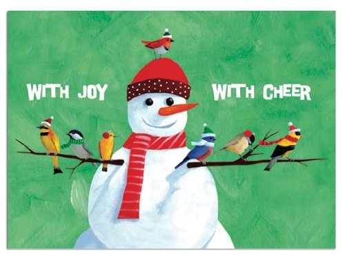 Embossed Notecards In Tin - With Cheer