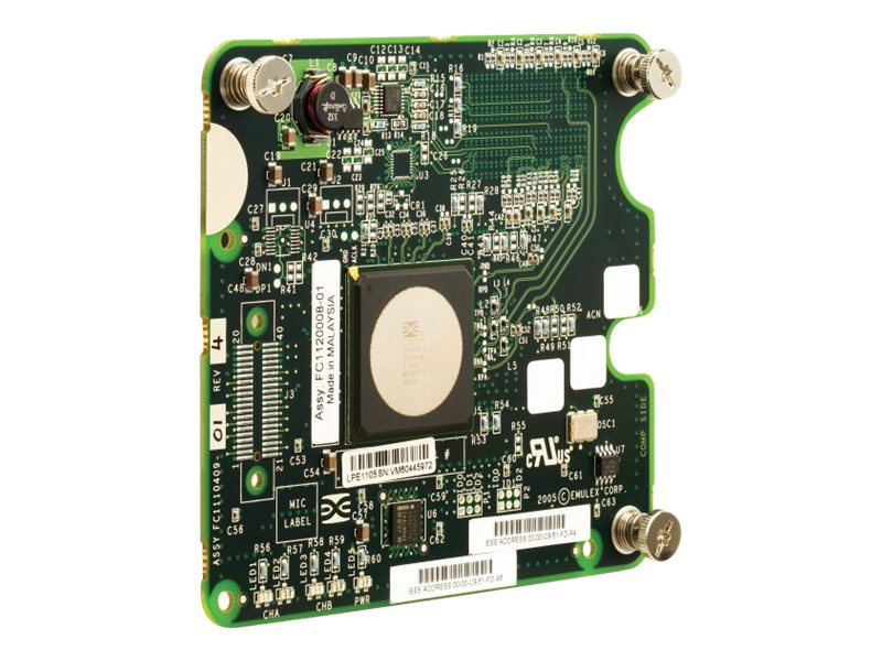 Emulex LPe1105-HP - Network adapter - PCIe - 4Gb Fibre Channel - 2 ports - for ProLiant WS460c G6; StorageWorks Network
