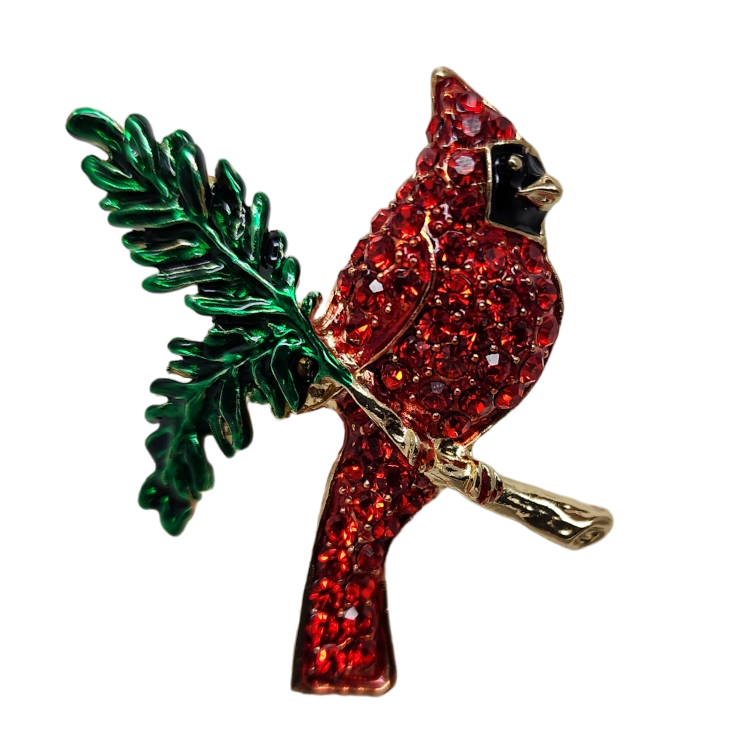 Enamel Finish Pin - Cardinal