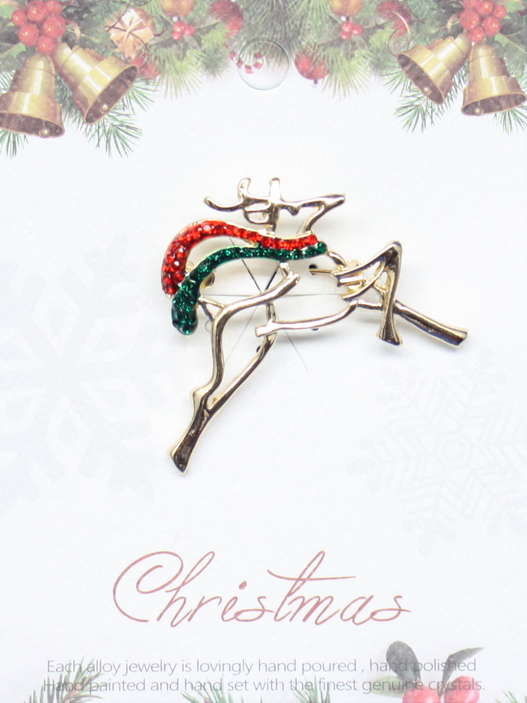 Enamel Finish Pin - Reindeer