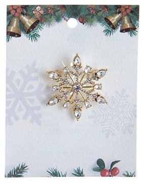 Enamel Finish Pin - Snowflake