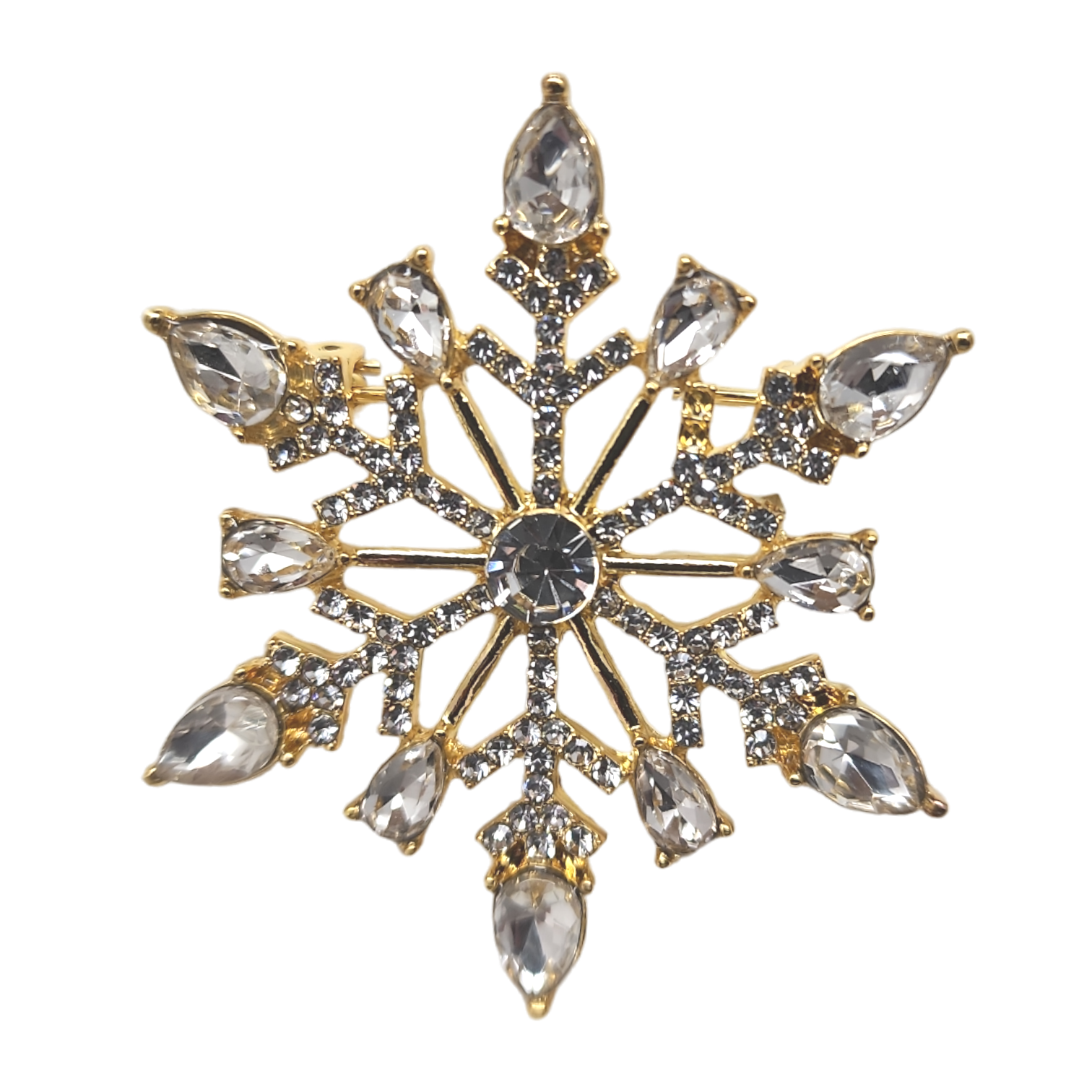 Enamel Finish Pin - Snowflake