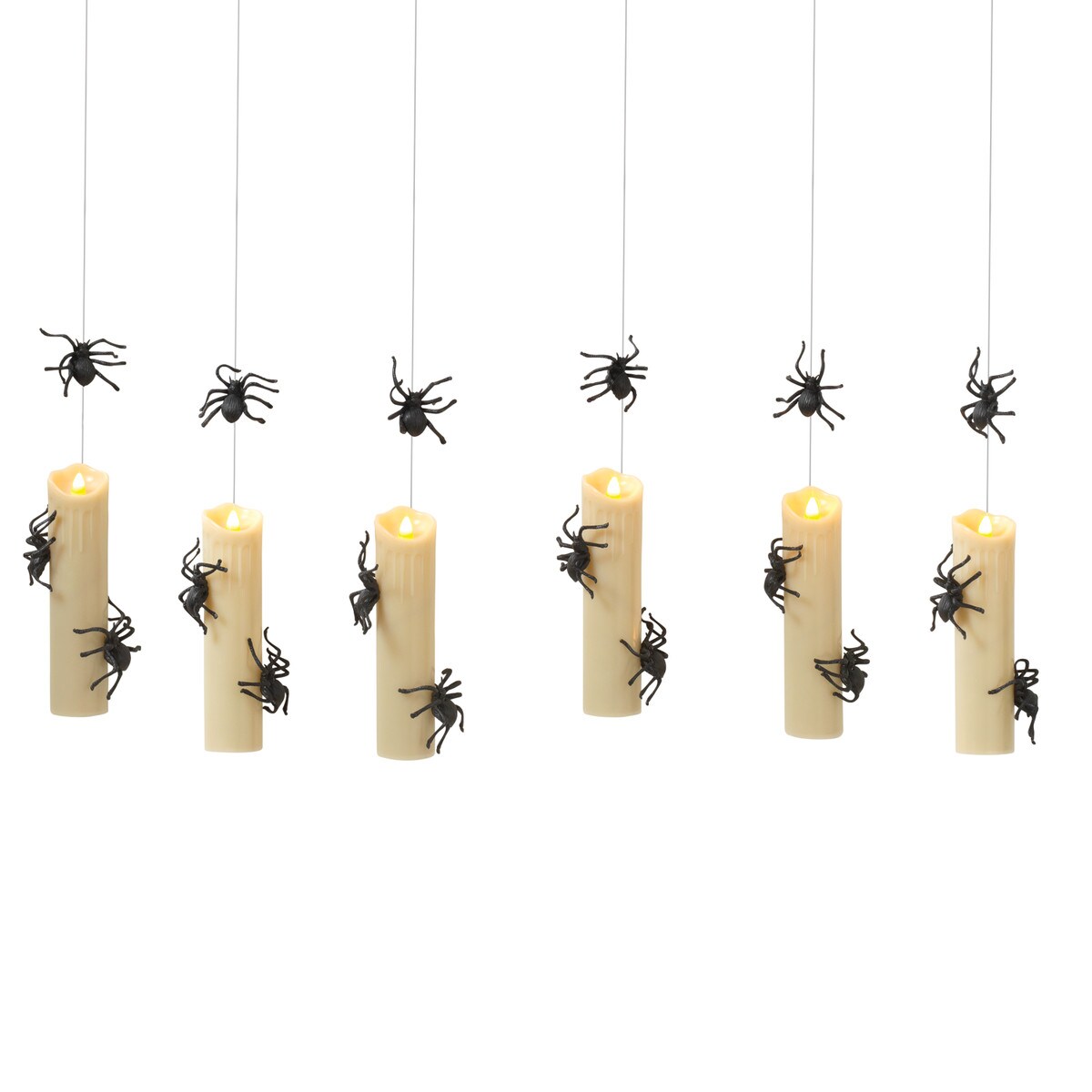 Enchanting Floating Spider Candles Set