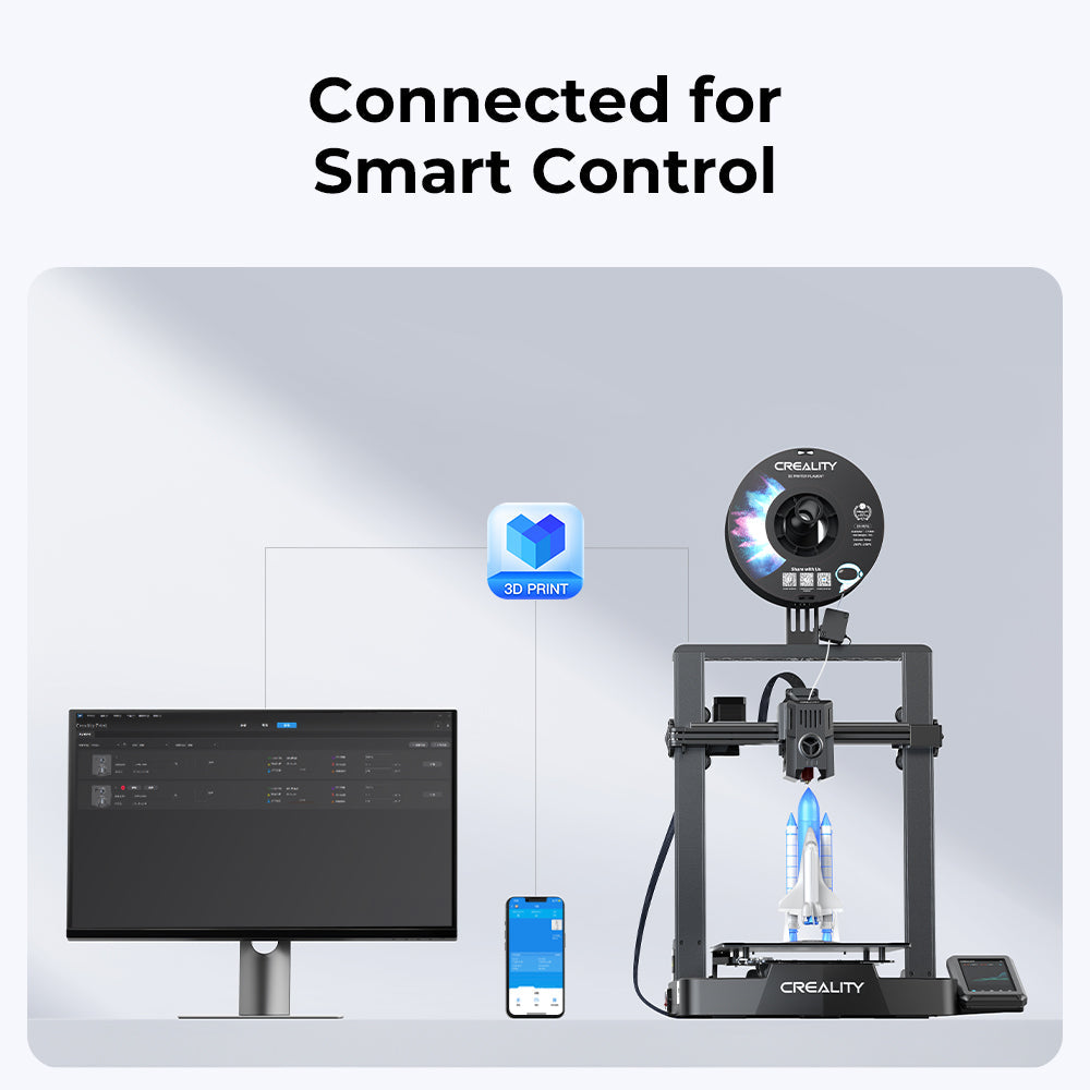 Ender-3 V3 KE 3D Printer with Sprite Extruder, WiFi, and Fast Printing Speed