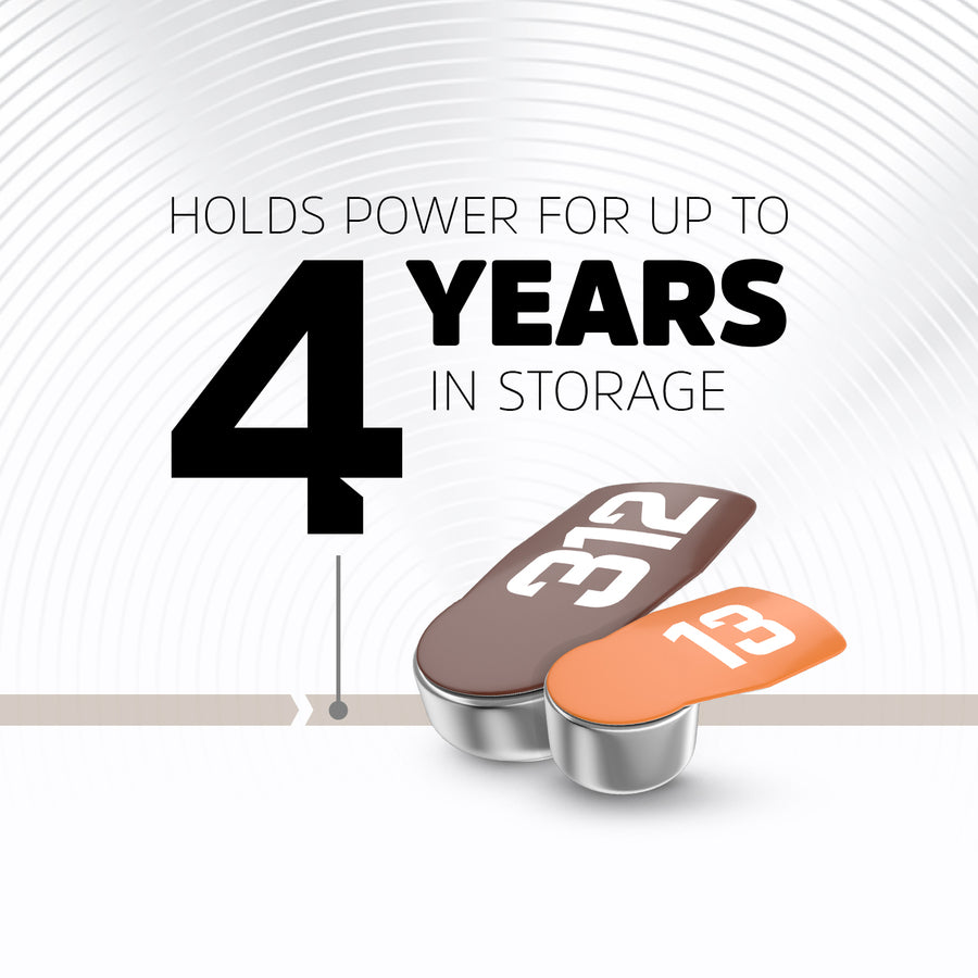 Energizer Ez Turn & Lock Size 312, 8-Pack, Brown Az312Dp-8