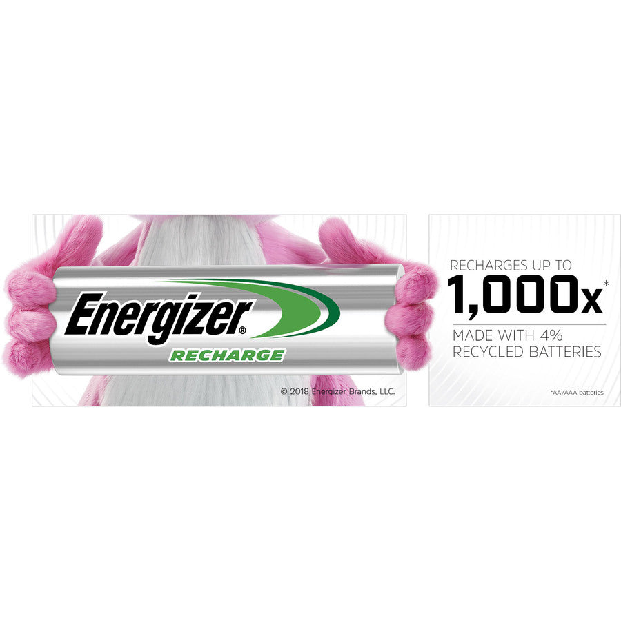 Energizer Recharge Universal Rechargeable D Batteries, 2 Pack