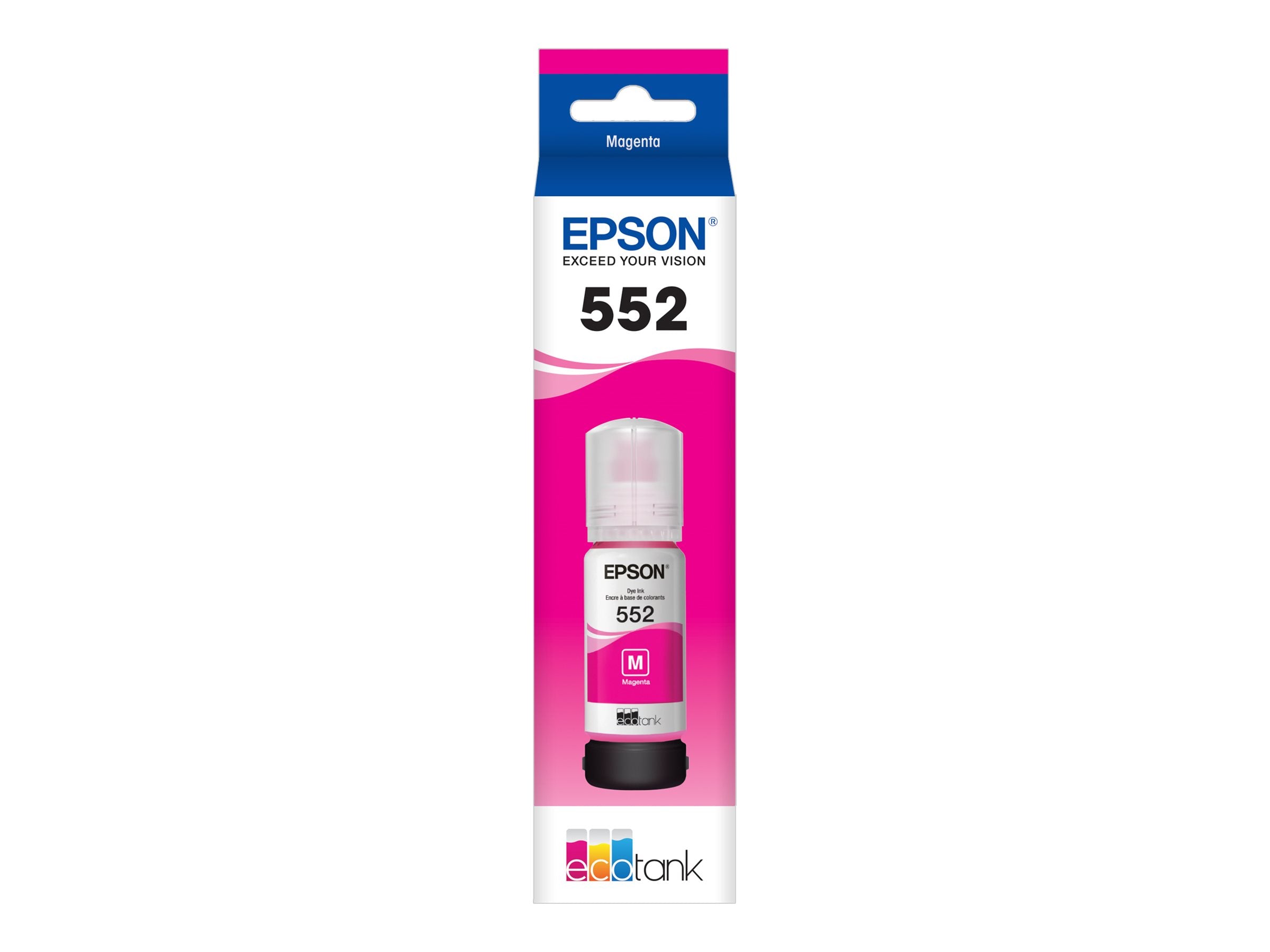 Epson 552 - 70 ml - High Capacity - magenta - original - ink refill - for EcoTank ET-8500, ET-8550; EcoTank Photo ET-8550 All-in-One T552320-S
