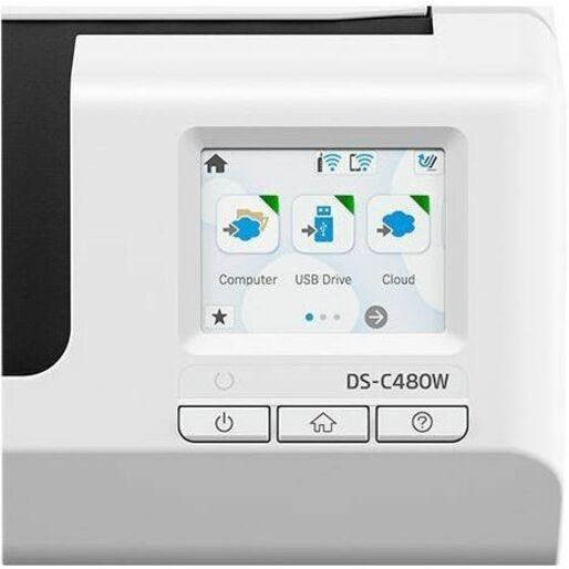 Epson DS-C480W Sheetfed Scanner - 600 dpi Optical - 10-bit Color - 30 ppm (Mono) - 30 ppm