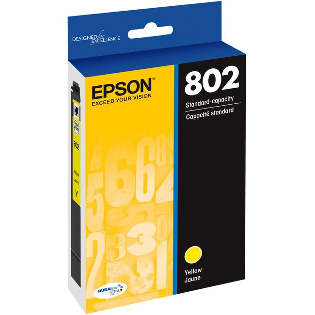 Epson DURABrite Ultra 802 Original Inkjet Ink Cartridge - Yellow - 1 Each T802420-S