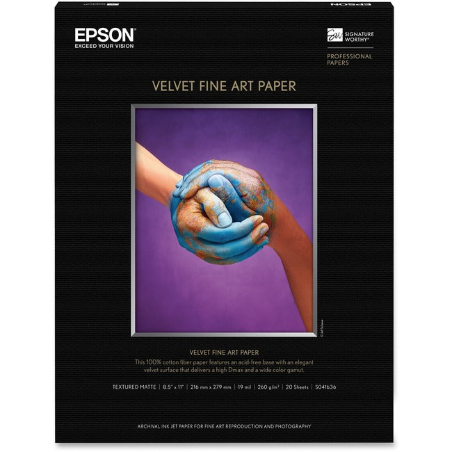 Epson Enhanced Matte Bright White Cotton Art Paper S041636