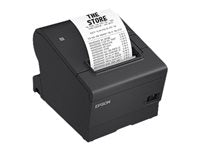 Epson OmniLink TM-T88VII Desktop Direct Thermal Printer - Monochrome - Receipt Print - Ethernet - USB - Yes - Parallel - With Cutter - Black