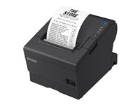 Epson OmniLink TM-T88VII Desktop Direct Thermal Printer - Monochrome - Receipt Print - Ethernet - USB - Yes - Parallel - With Cutter - Black