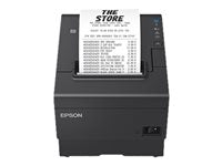 Epson OmniLink TM-T88VII Desktop Direct Thermal Printer - Monochrome - Receipt Print - Ethernet - USB - Yes - Parallel - With Cutter - Black