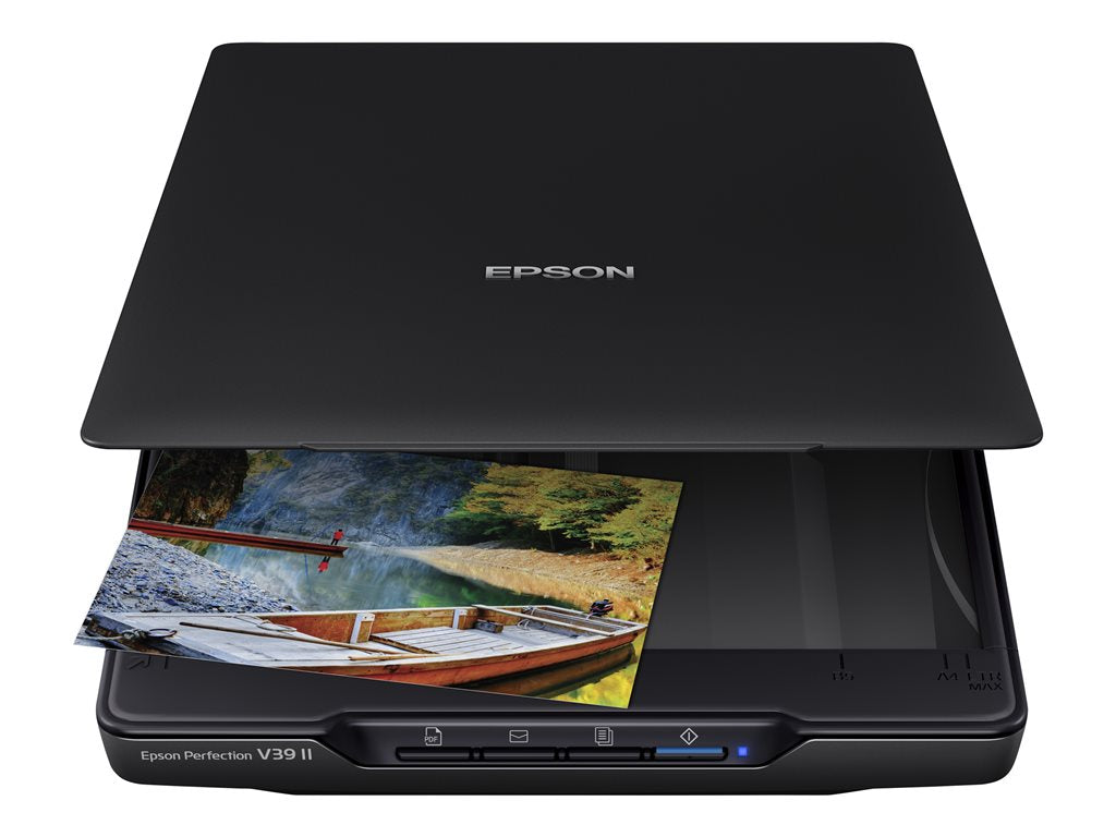 Epson Perfection V39II - Flatbed scanner - Contact Image Sensor (CIS) - Letter - 4800 dpi x 4800 dpi - USB 2.0