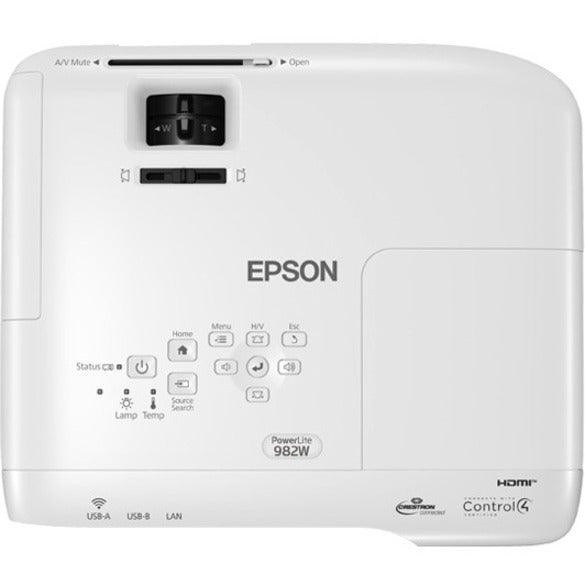Epson PowerLite 982W 3LCD WXGA Classroom Projector V11H987020