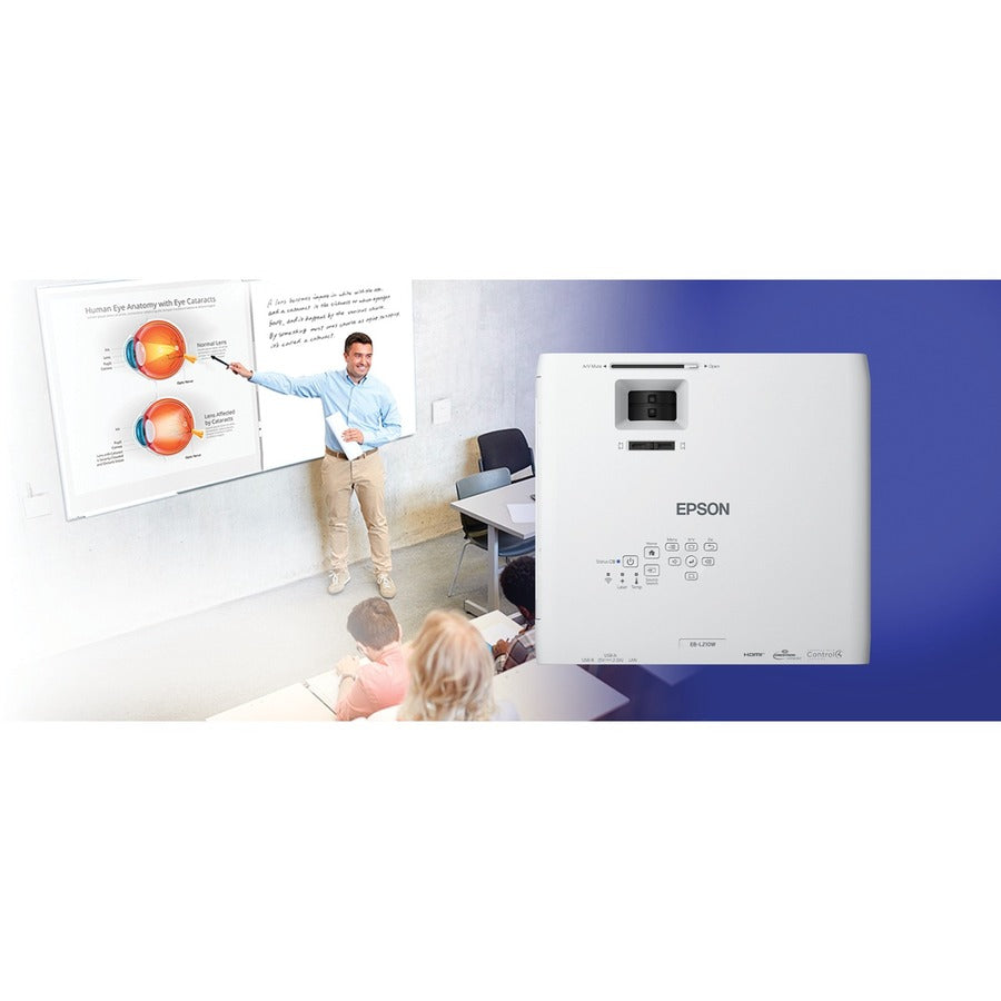 Epson PowerLite L210W 3LCD Projector - 16:9 - Front - 20000 Hour Normal Mode - 30000 Hour