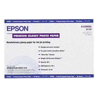 Epson Premium Inkjet Photo Paper - White, Blue S041290