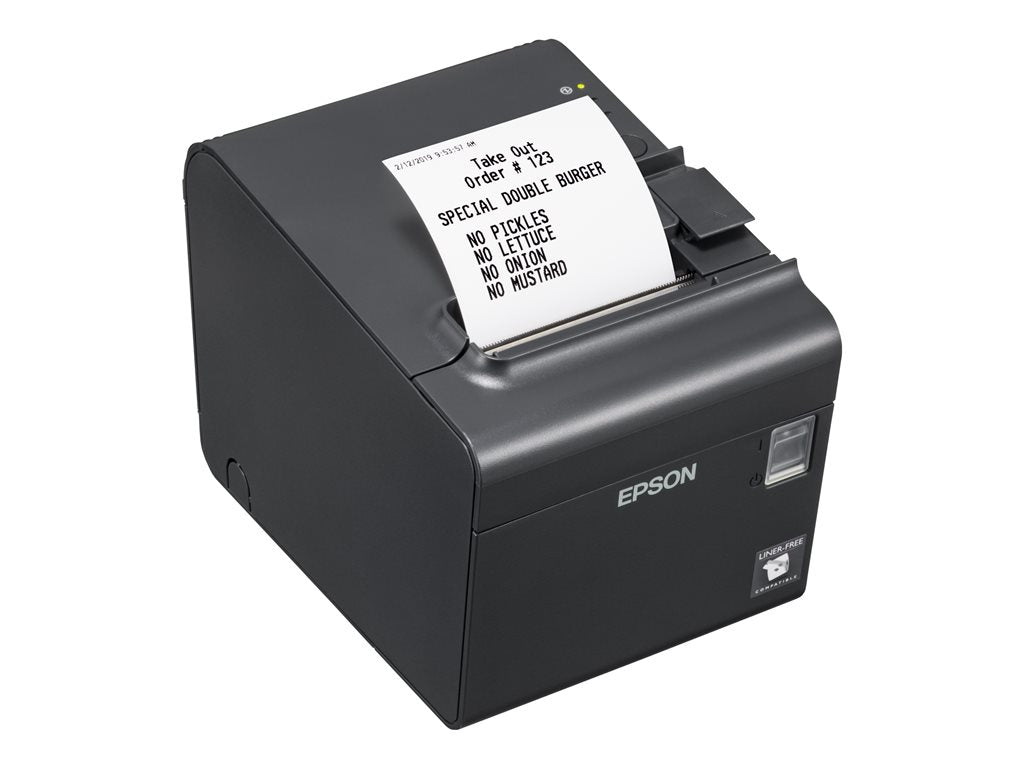 Epson TM-L90II - Receipt printer - thermal line - - 203 x 203 dpi - up to 401.6 inch/min - USB, LAN - cutter - Epson Dark Gray 4J8H7AA#ABA