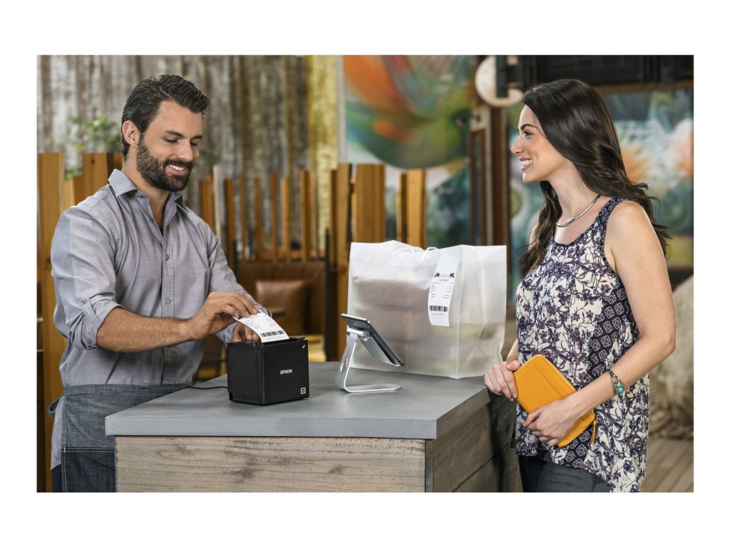 Epson TM-M30II - Receipt printer - thermal line - - 203 dpi - up to 590.6 inch/min - USB 2.0, LAN - cutter - Epson