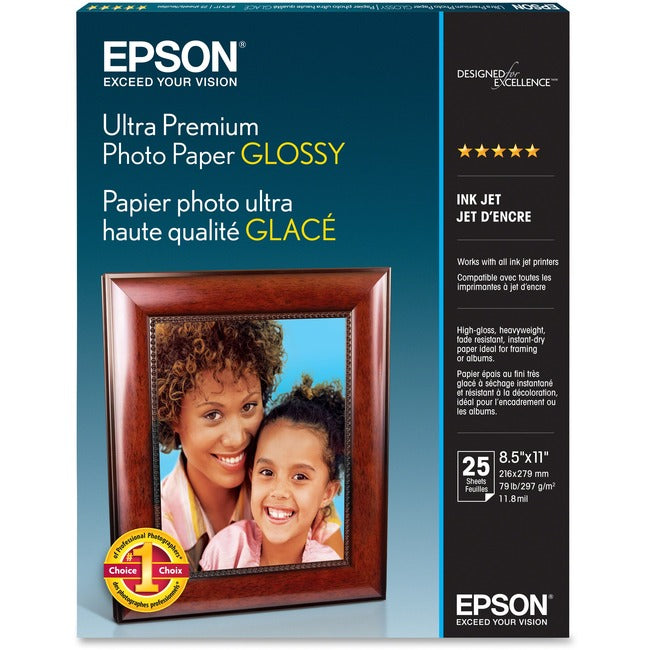 Epson Ultra Premium Inkjet Photo Paper - Bright White S042182