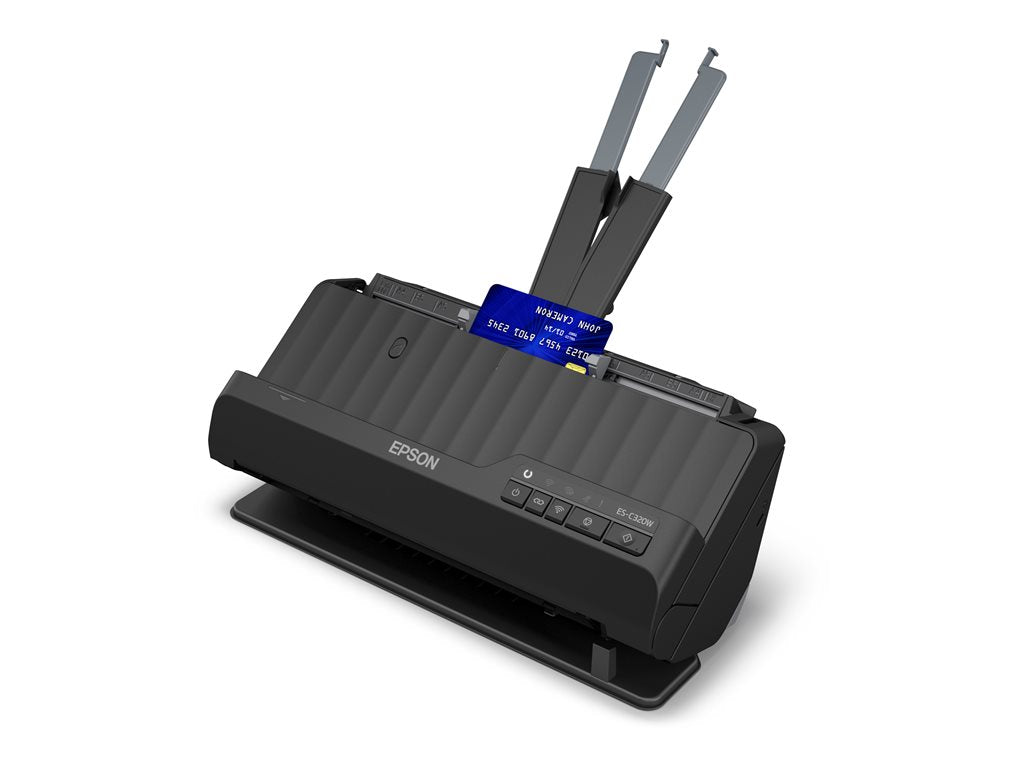 Epson WorkForce ES-C320W - Sheetfed scanner - Contact Image Sensor (CIS) - A4 - 600 dpi x 600 dpi - ADF (20 sheets) - up