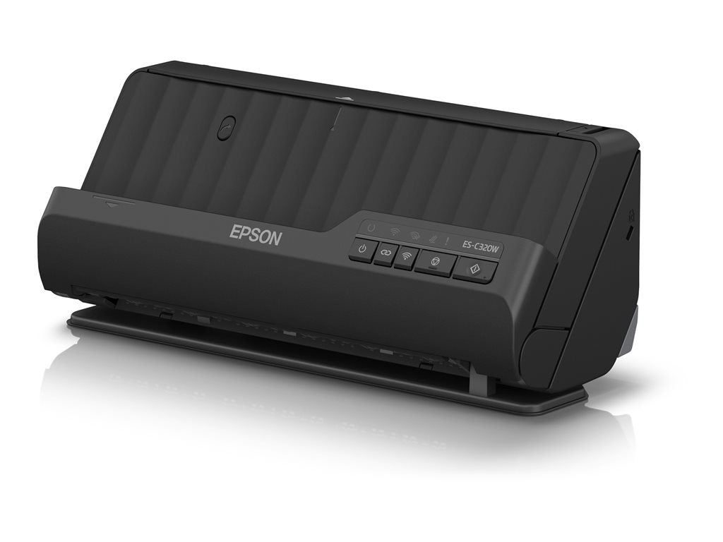 Epson WorkForce ES-C320W - Sheetfed scanner - Contact Image Sensor (CIS) - A4 - 600 dpi x 600 dpi - ADF (20 sheets) - up