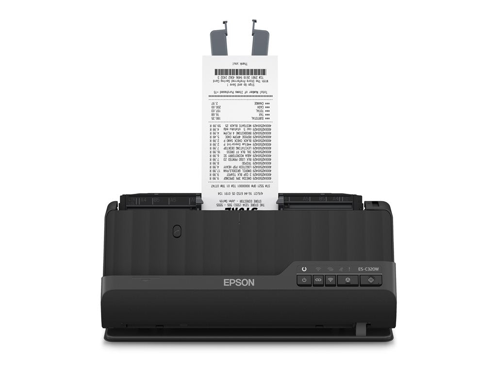 Epson WorkForce ES-C320W - Sheetfed scanner - Contact Image Sensor (CIS) - A4 - 600 dpi x 600 dpi - ADF (20 sheets) - up
