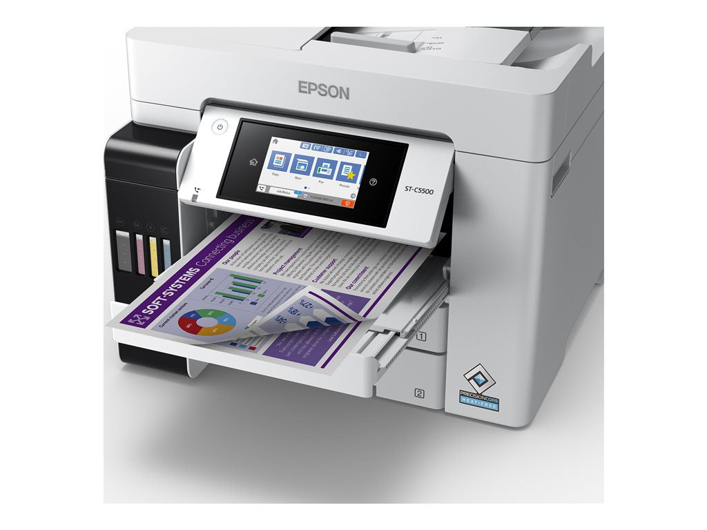 Epson WorkForce Pro ST-C5500 - Multifunction printer - color - ink-jet - refillable - Legal (8.5 in x 14 in) (original) - A4/Legal C11CJ28202
