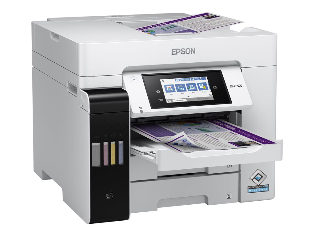 Epson WorkForce Pro ST-C5500 - Multifunction printer - color - ink-jet - refillable - Legal (8.5 in x 14 in) (original) - A4/Legal C11CJ28202