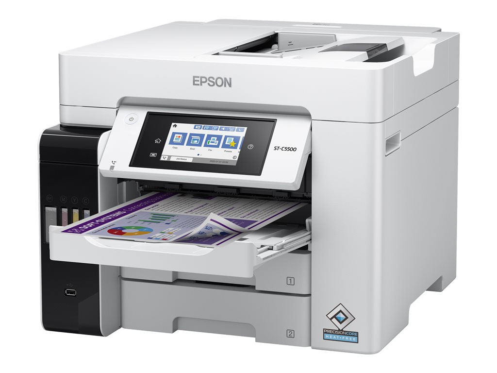 Epson WorkForce Pro ST-C5500 - Multifunction printer - color - ink-jet - refillable - Legal (8.5 in x 14 in) (original) - A4/Legal C11CJ28202