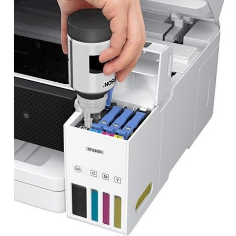 Epson WorkForce ST-C4100 Wireless Inkjet Multifunction Printer - Color C11CJ60203