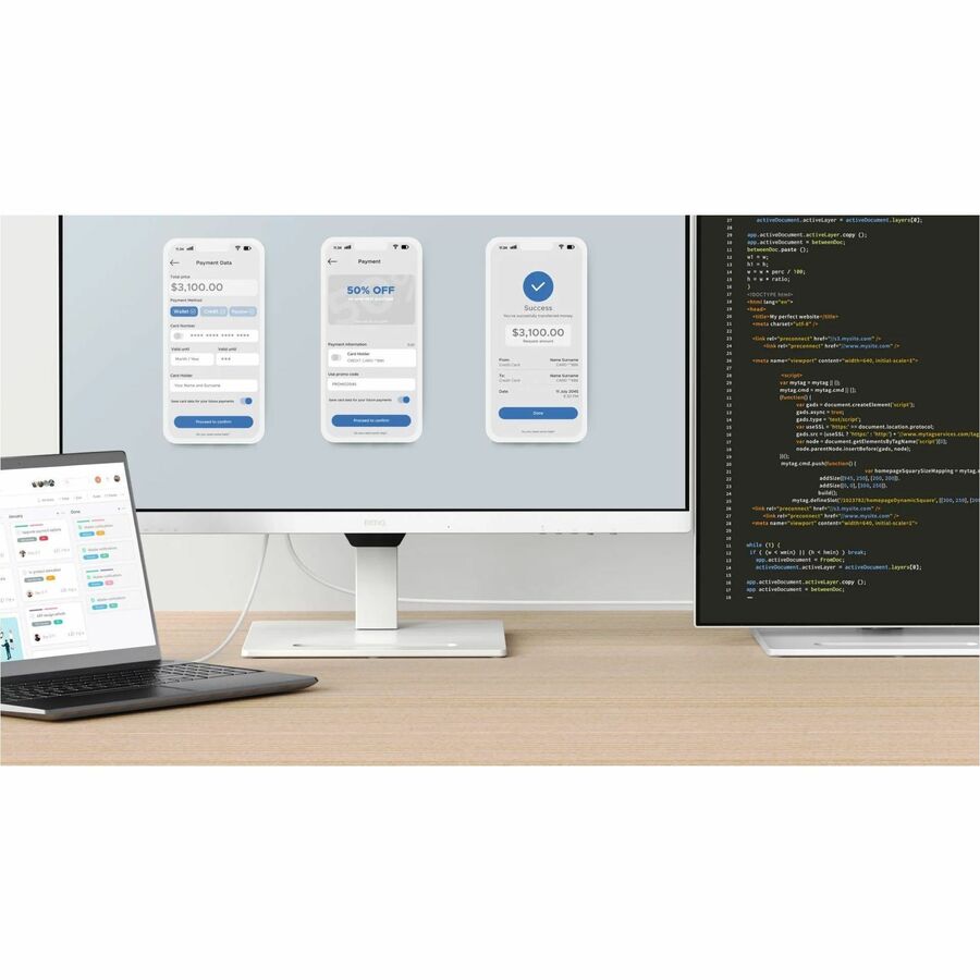Ergonomic Computer Monitor - 31.5" 2K QHD USB-C Eye Care Display | BenQ GW3290QT