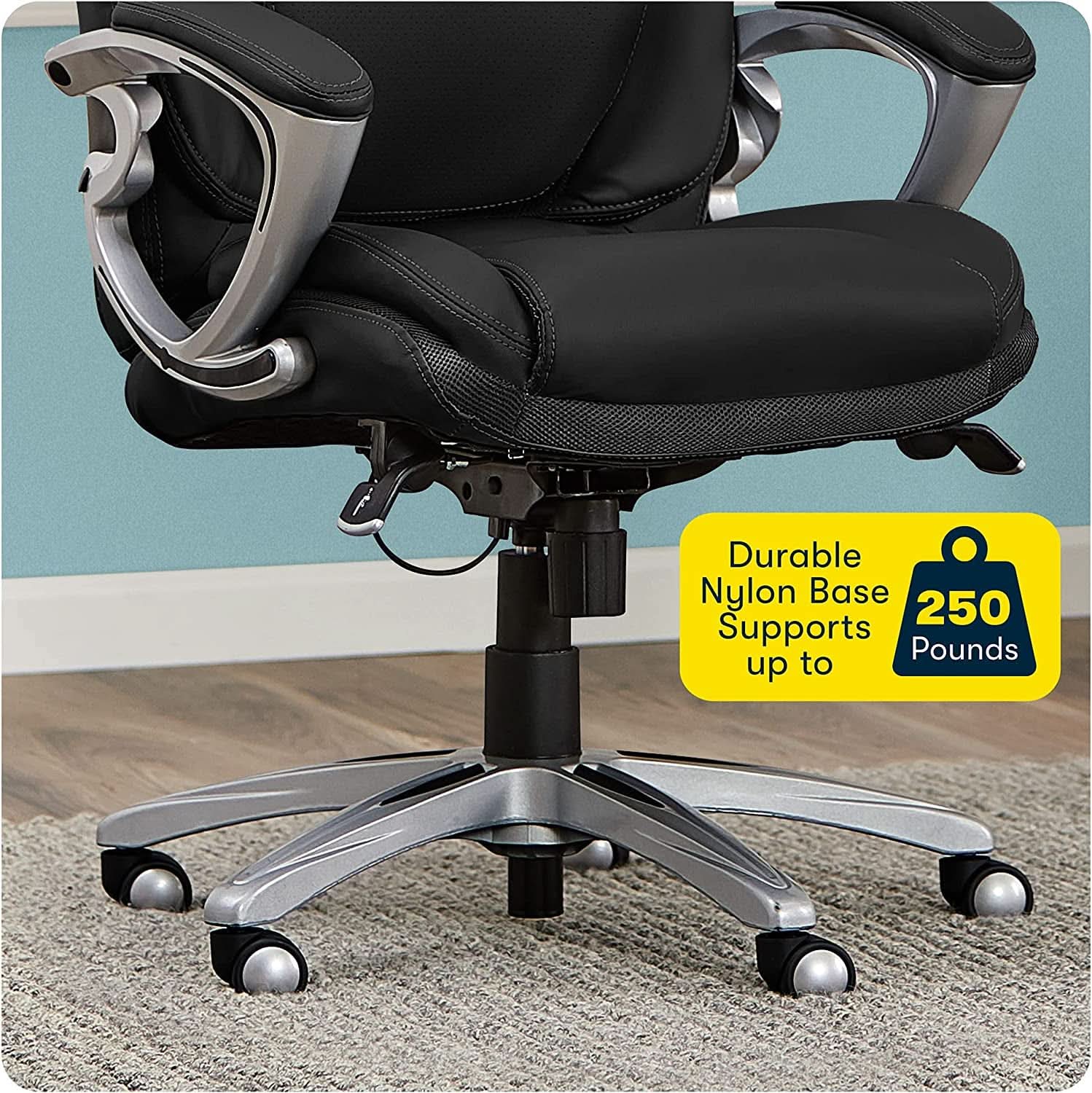 Ergonomic Executive Chair Bonded Leather With Air Lumbar