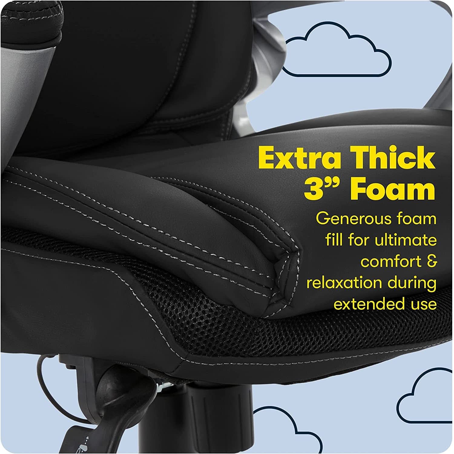 Ergonomic Executive Chair Bonded Leather With Air Lumbar