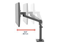 Ergotron Mounting Arm for Monitor - Black