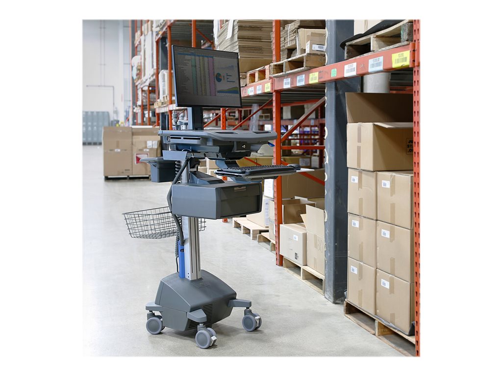 Ergotron StyleView - Cart - open architecture - for LCD display / PC equipment - with LCD pivot, LiFe powered, US/CA/MX