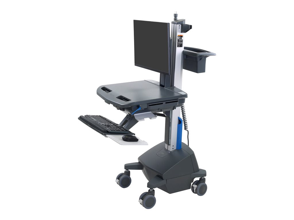 Ergotron StyleView - Cart - open architecture - for LCD display / PC equipment - with LCD pivot, LiFe powered, US/CA/MX
