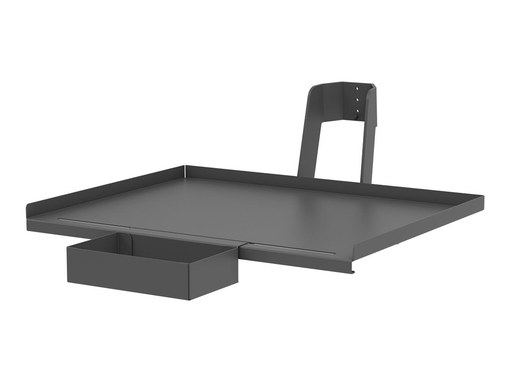 Ergotron - TAA Compliant Version - shelf - heavy-duty - for medical monitor - medical - dark gray - cart mountable