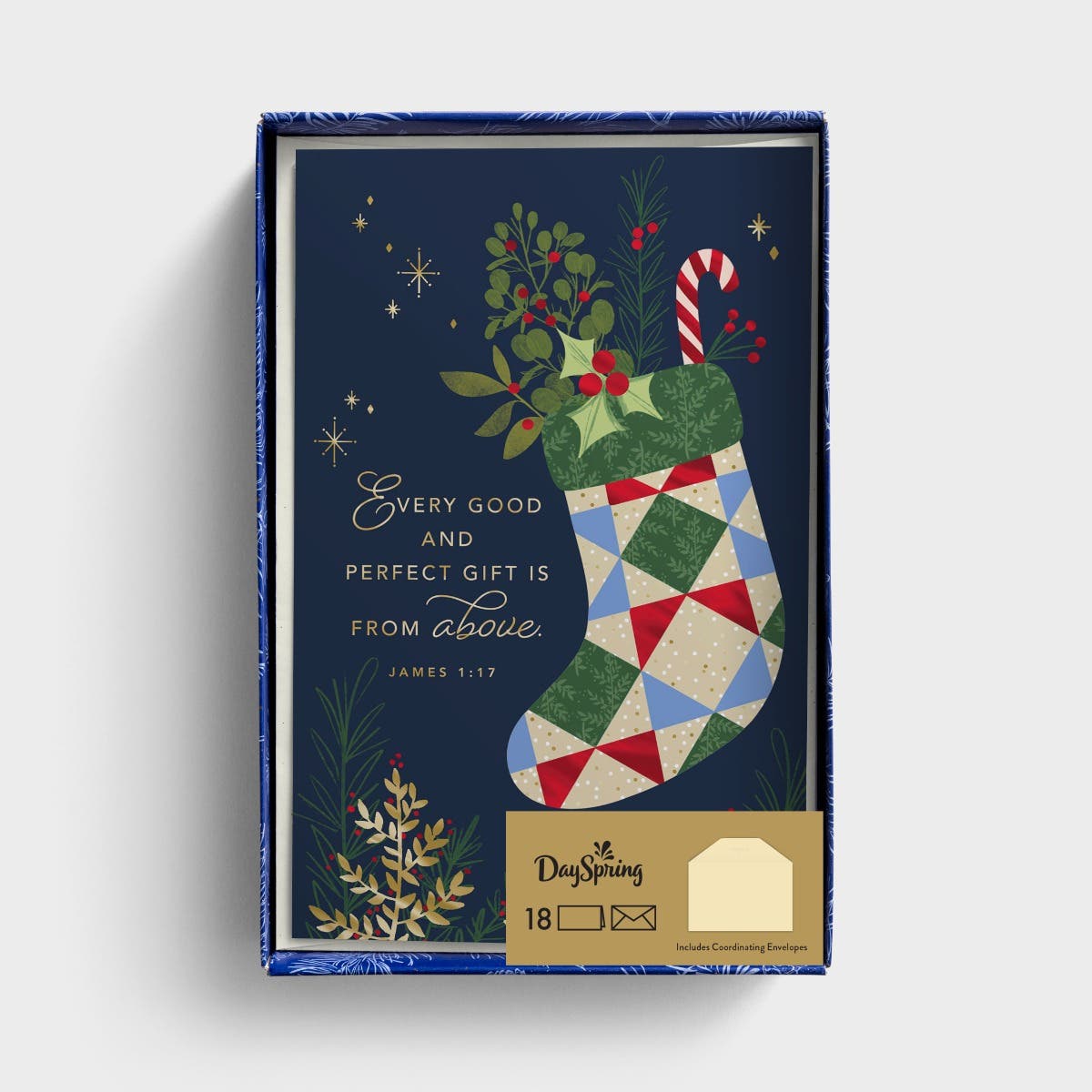 Every Good and Perfect Gift - 18 Christmas Boxed Cards and Envelopes