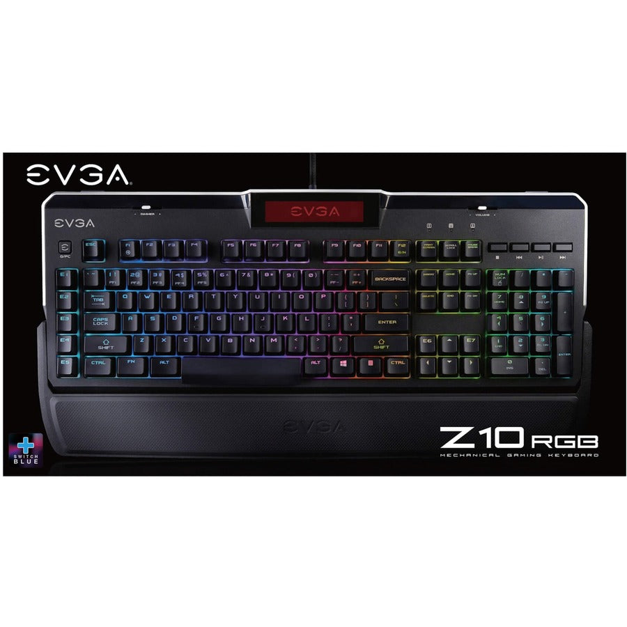 Evga Z10 Rgb Gaming Keyboard,Mechanical Blue Switches