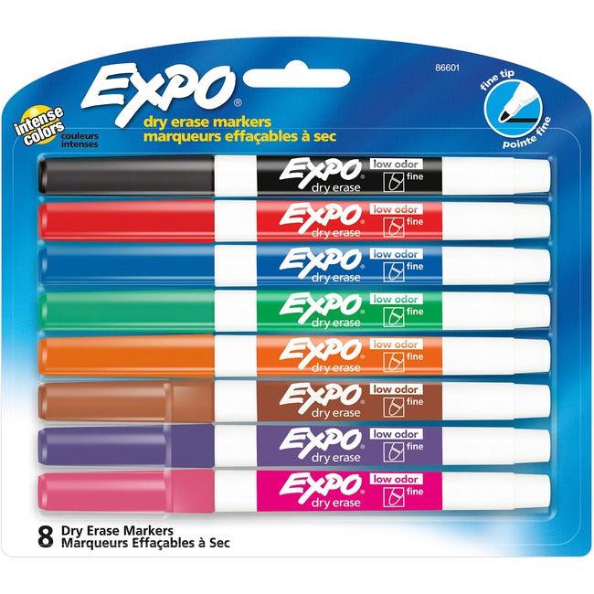 Expo Low-Odor Dry-Erase Fine Tip Markers 86601