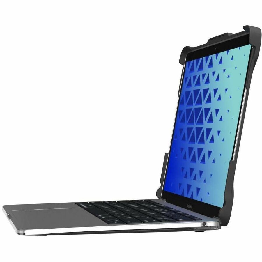 Extreme Shell-L for MacBook Air 13.3 (2018-2021 w/Touch ID - Intel/M1 Chips) (Black/Clear)" AP-ESL-MBA-13M-BCLR