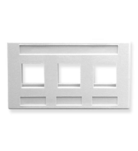 FACEPLATE- FURNITURE- 3-PORT- WHITE ICC-IC107FM3WH