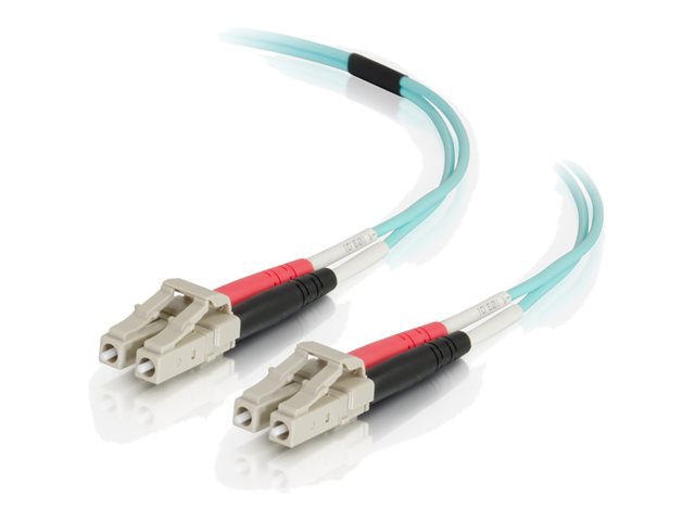 FIBER OPTIC CABLE - MALE LEFT GENDER - MALE RIGHT GENDER - LC RIGHT CONNECTOR -