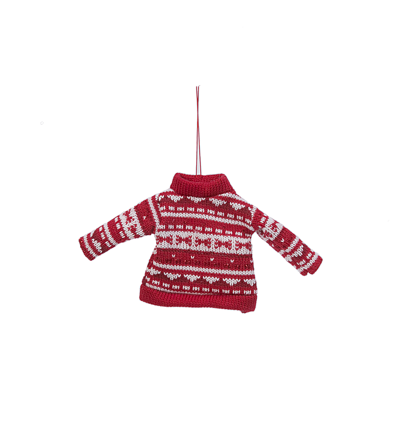 Fabric Cozy Knit Sweater Ornament -