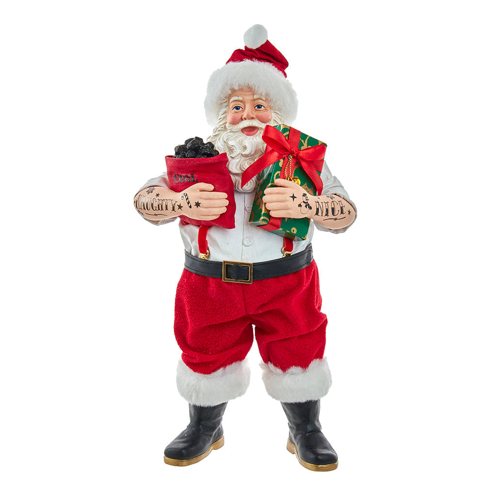 Fabriché Tattoo Santa With Gift Box