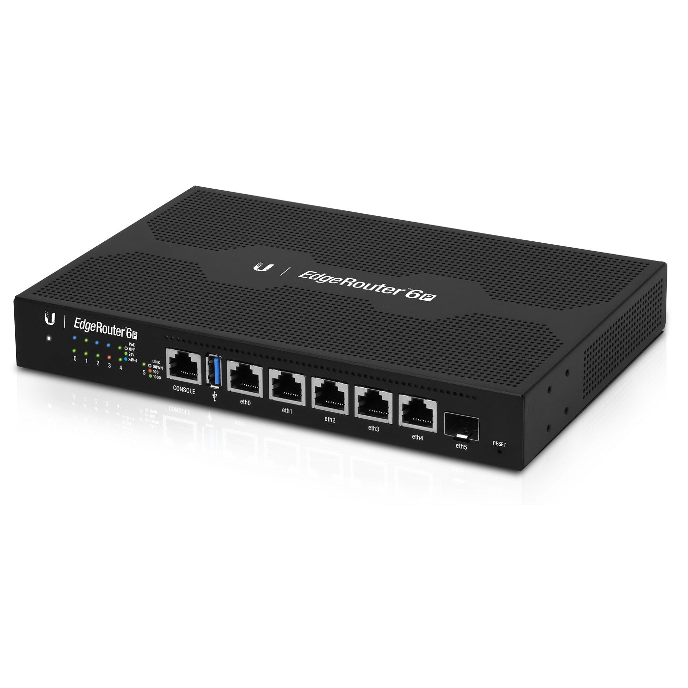 Fanless Router EdgeRouter 6 PoE - Gigabit RJ45 SFP Enterprise | Ubiquiti ER-6P-US