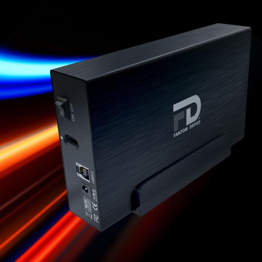 Fantom Drives 18TB External Hard Drive - GFORCE 3 - USB 3, Aluminum, Black, GF3B18000U